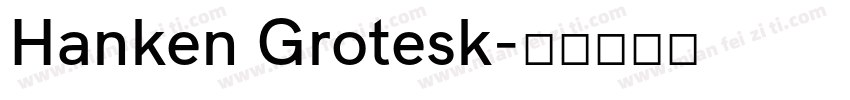 Hanken Grotesk字体转换